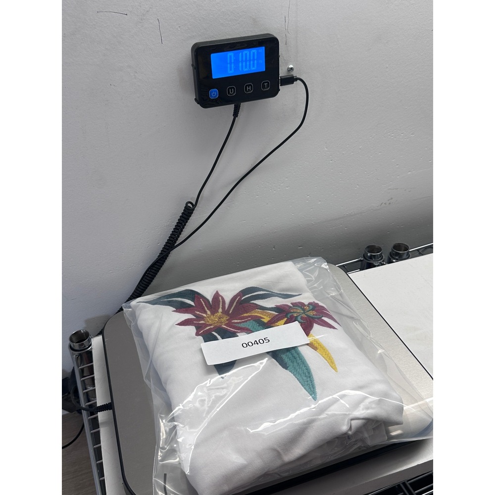 Scotch & Soda White Organic Cotton Floral Embroidered T-Shirt Mens Large - Picture 13 of 14